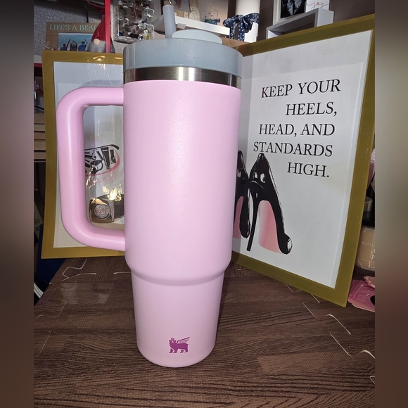 #0208 STANLEY 30oz NWOT Light Pink Scuff on bottom of one side, Boot will cover - Picture 2 of 8